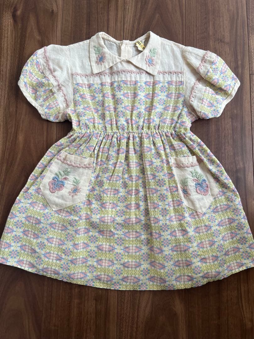 ワンピース Apolina 24Ss Nellie dress solva 5-7y