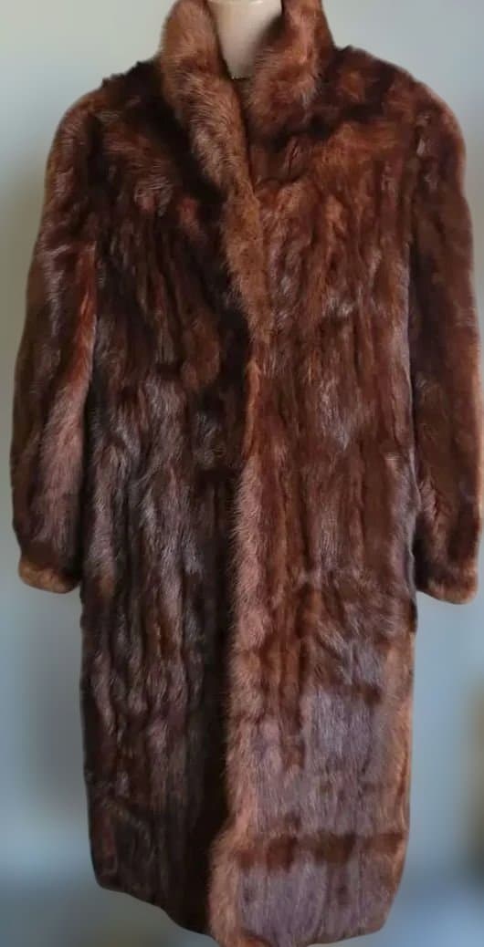 最高級 美品 SOBOL ソボル ロシアンセーブル 毛皮 ロング コート