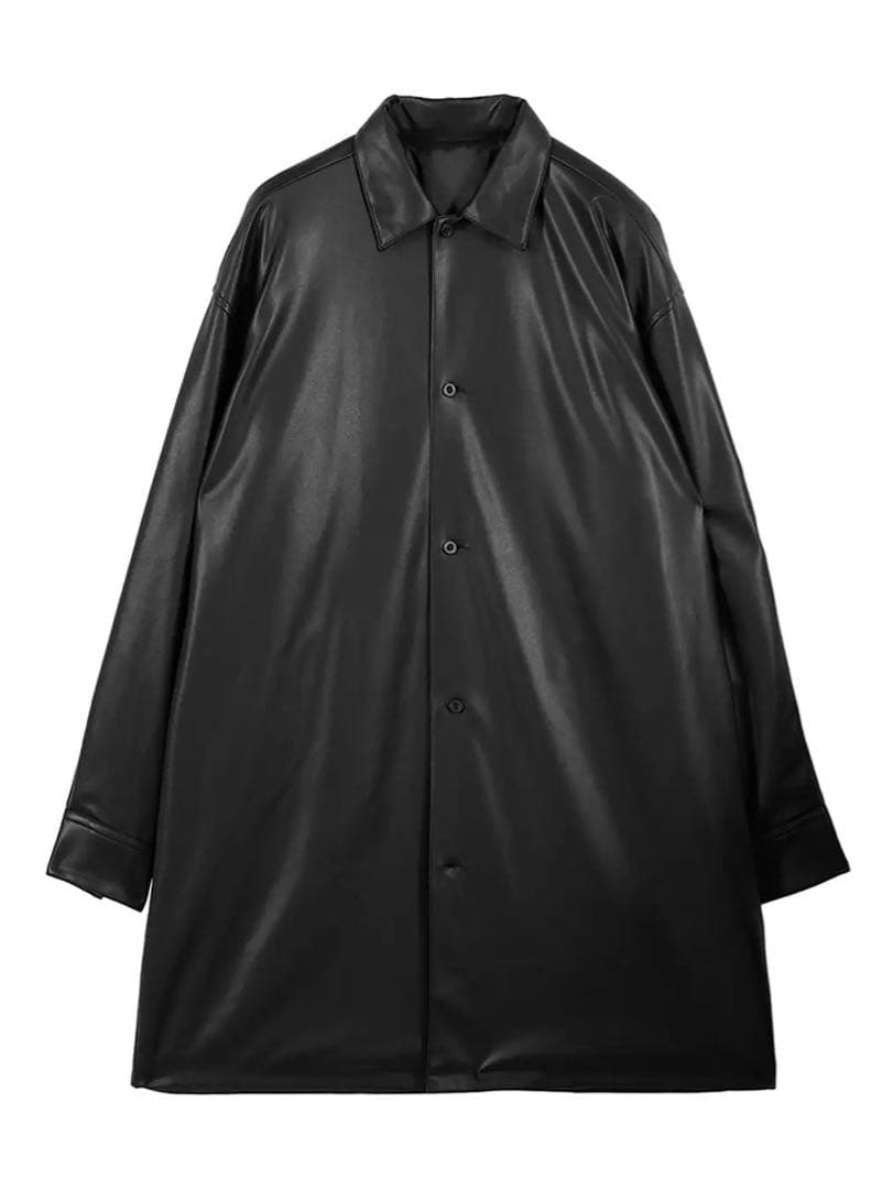 ジャケット・アウター AMERI FAKE LEATHER SHIRT JACKET