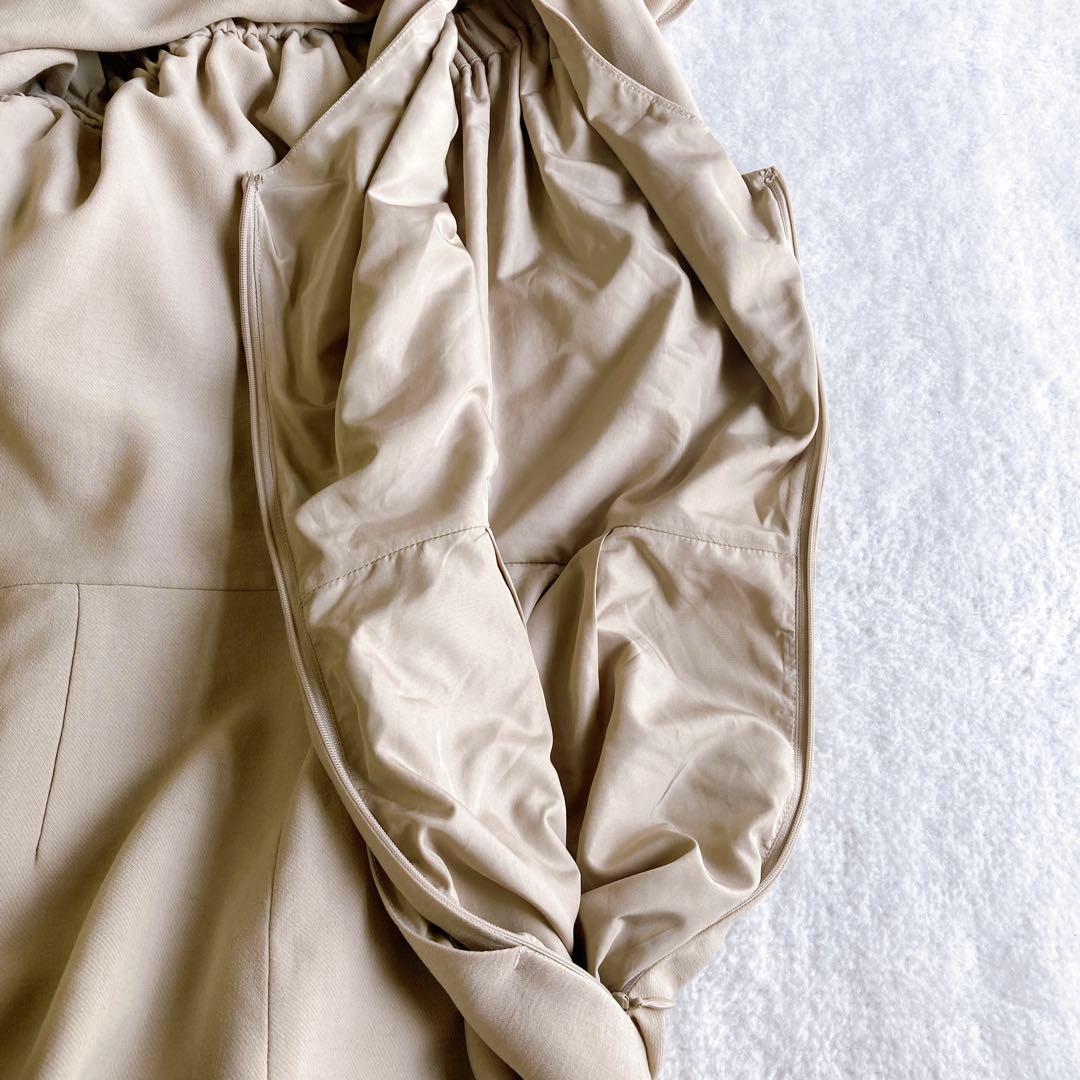 美品✨anuans アニュアンス【M】ワンショルフリルオールインワン 肩リボン