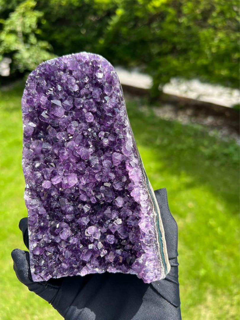 A724 高品質アメジストドーム クラスター ウルグアイ産 パワーストーン