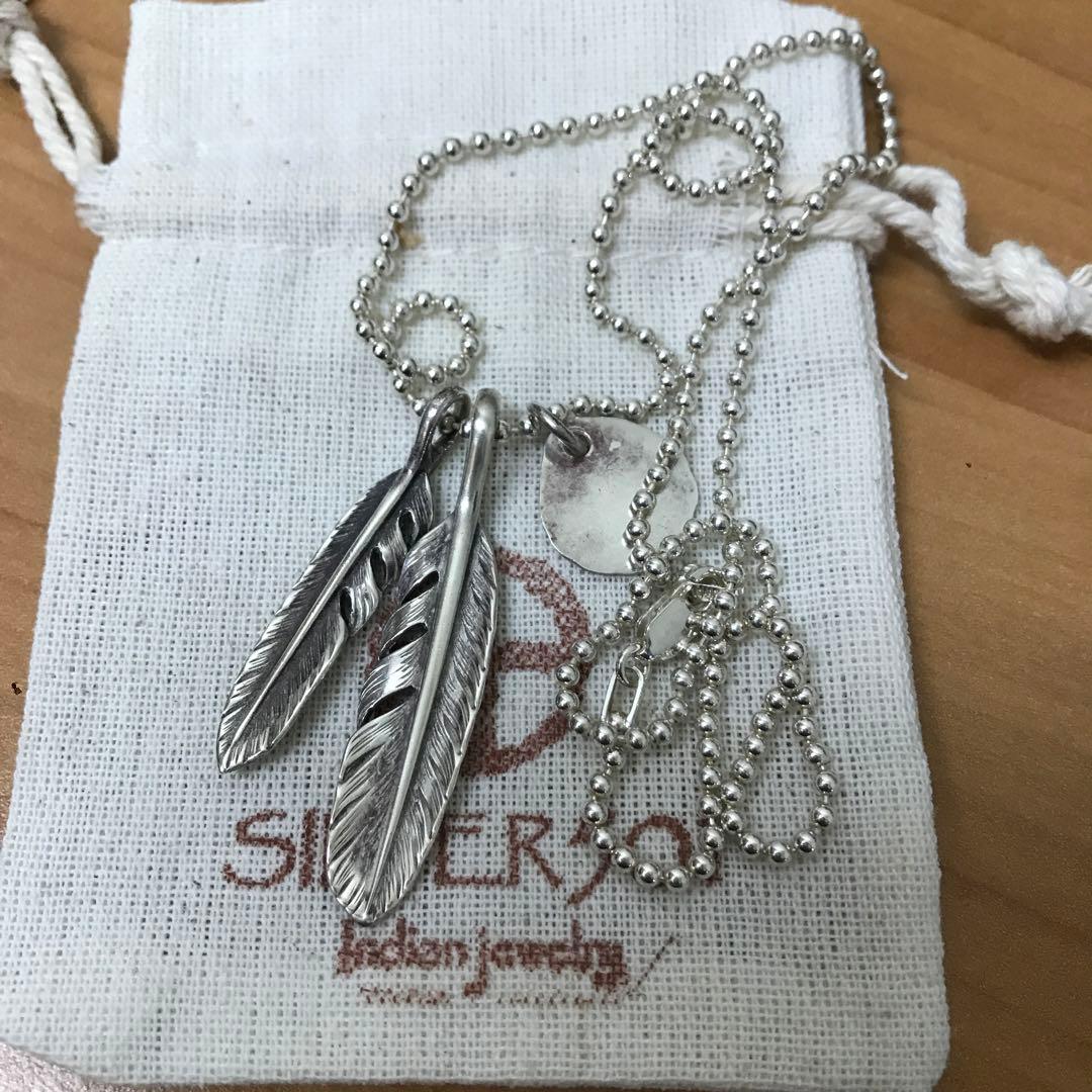 SILVER 501 オリジナルフェザーネックレス
