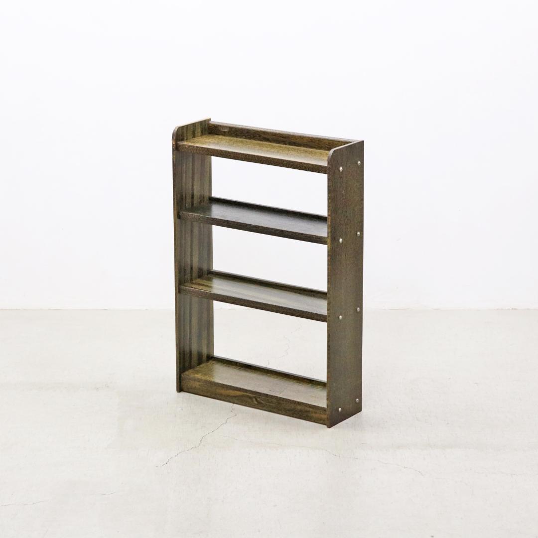 レトロ ラワン材 本棚 シェルフ 飾り棚 ラック 書庫 収納 ヴィンテ ージ