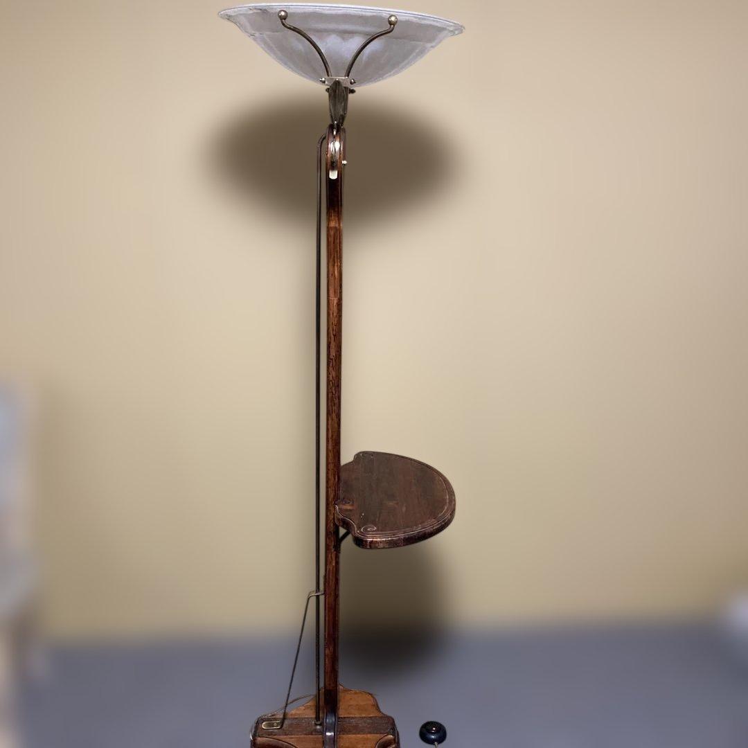 アンティーク　スタンドライト　木製　家具　照明