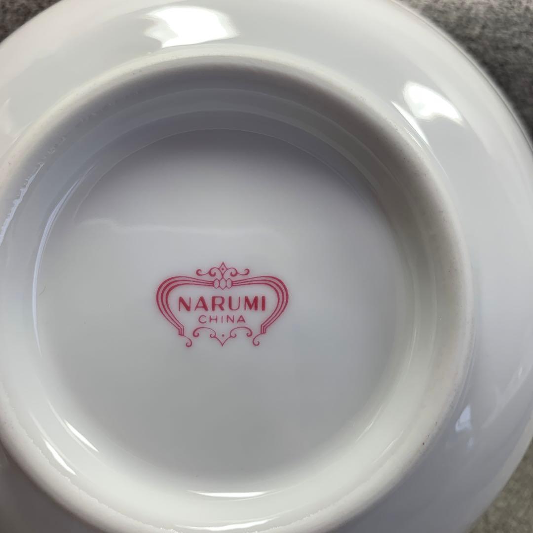 ナルミ　中華　唐子　丼　染付　スープ碗　レンゲ　さくらんぼ　花