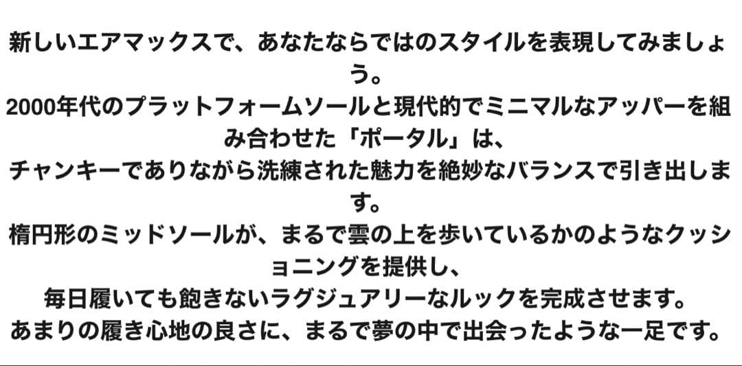 Nike Air Max ポータル ブラックスニーカー