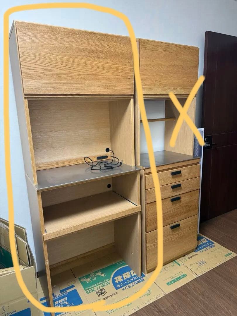 木製食器棚　モモナチュラル