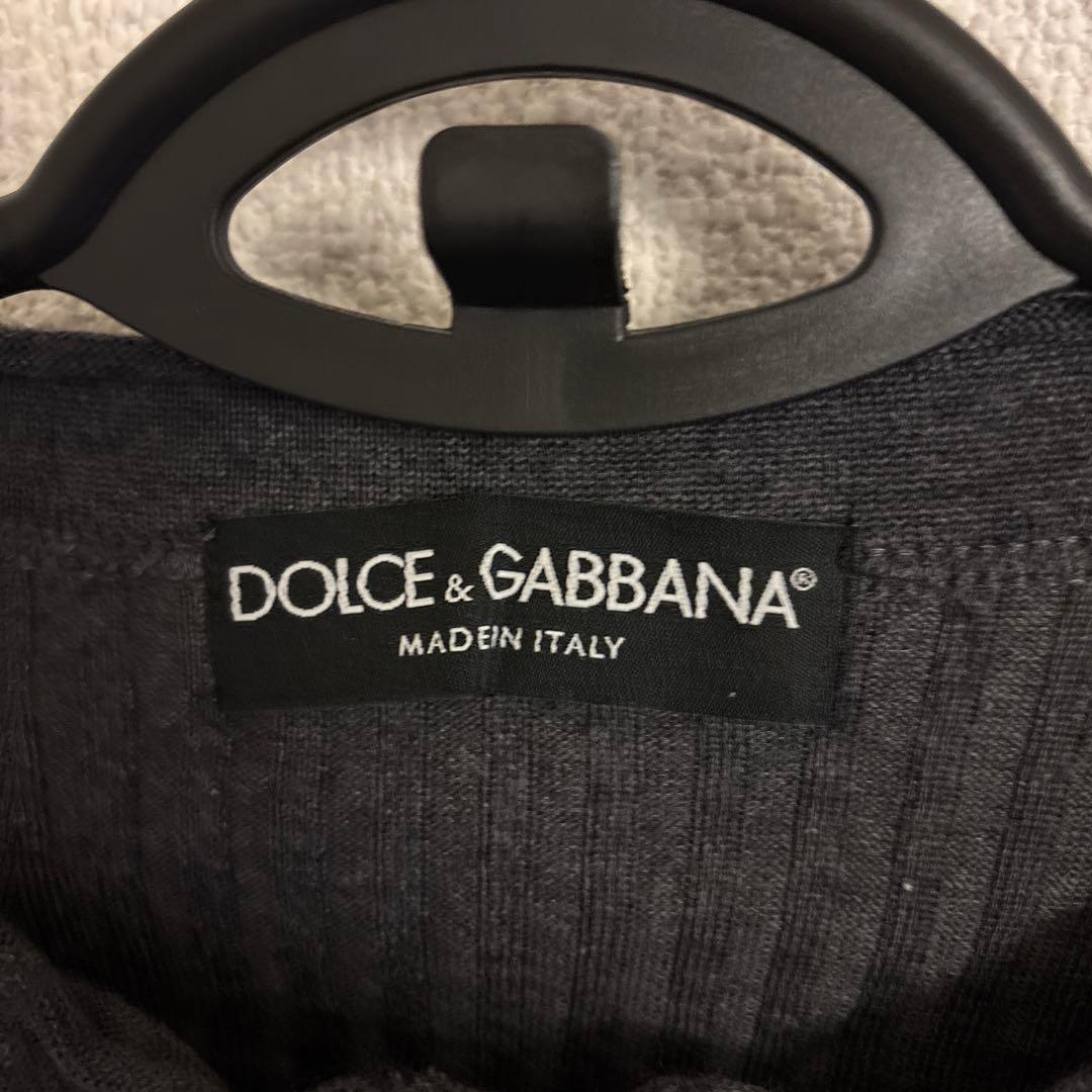 【美品】DOLCE&GABBANA リブ編みヘンリーネックニット 【Y2K】