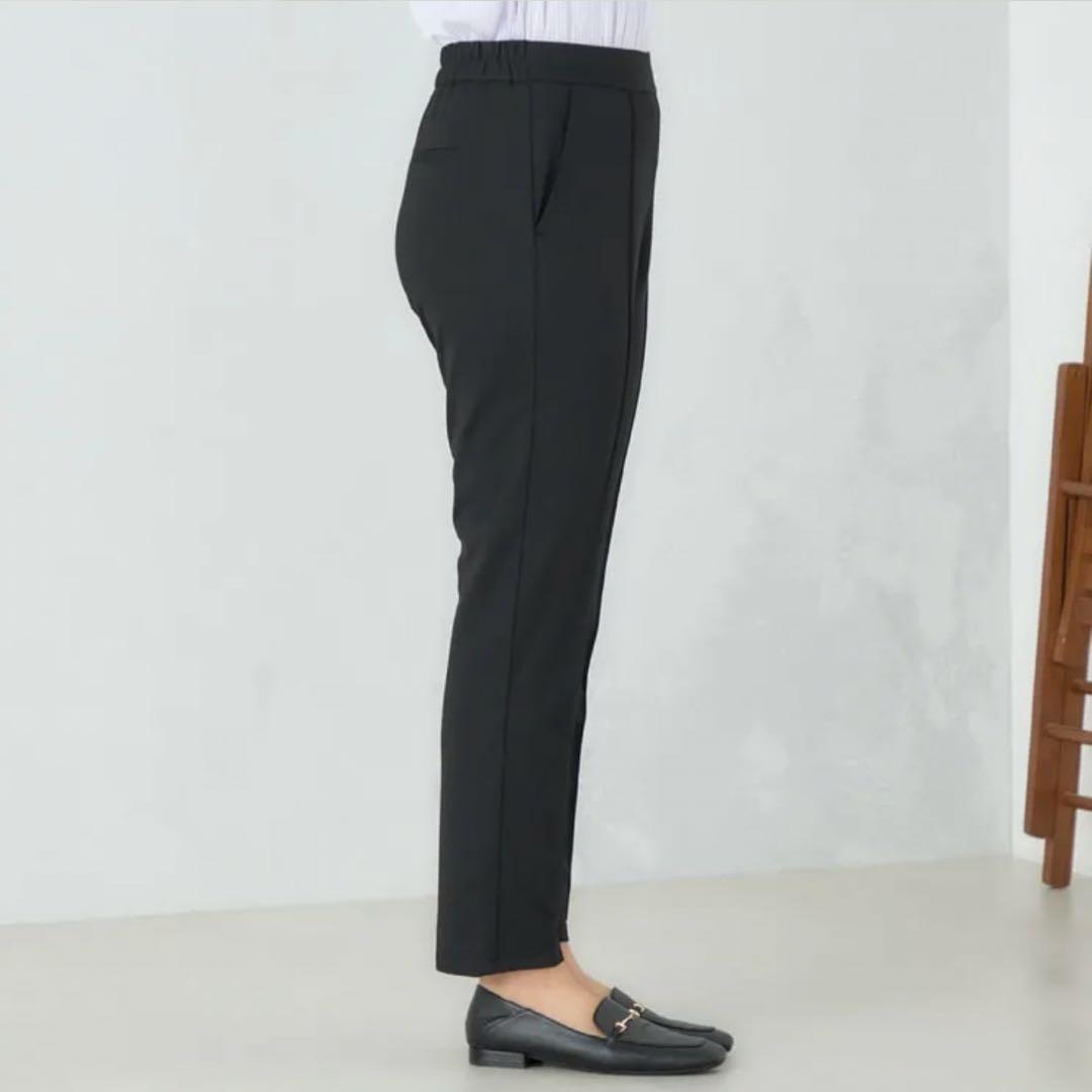 【未使用タグ付☆洗える】レディース ナイロンポンチパジャマスーツ セット 黒 S