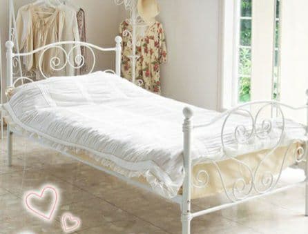 要問い合せ♥️癒しの姫ベッド♥️アイアン　ベッド　白　黒　シングル　セミダブル