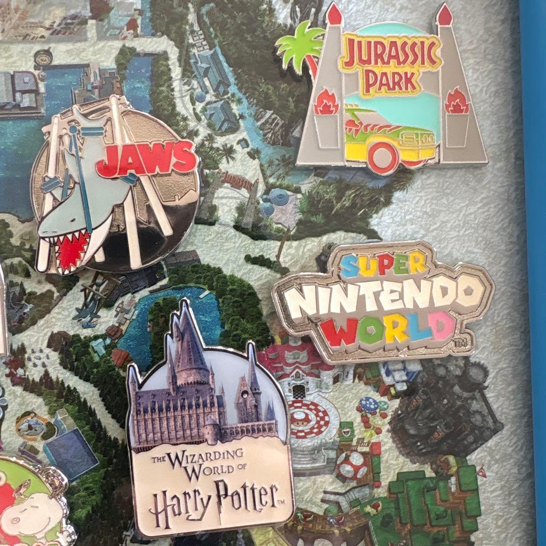 USJ 非売品 ピンバッジセット　フレーム・外箱付き