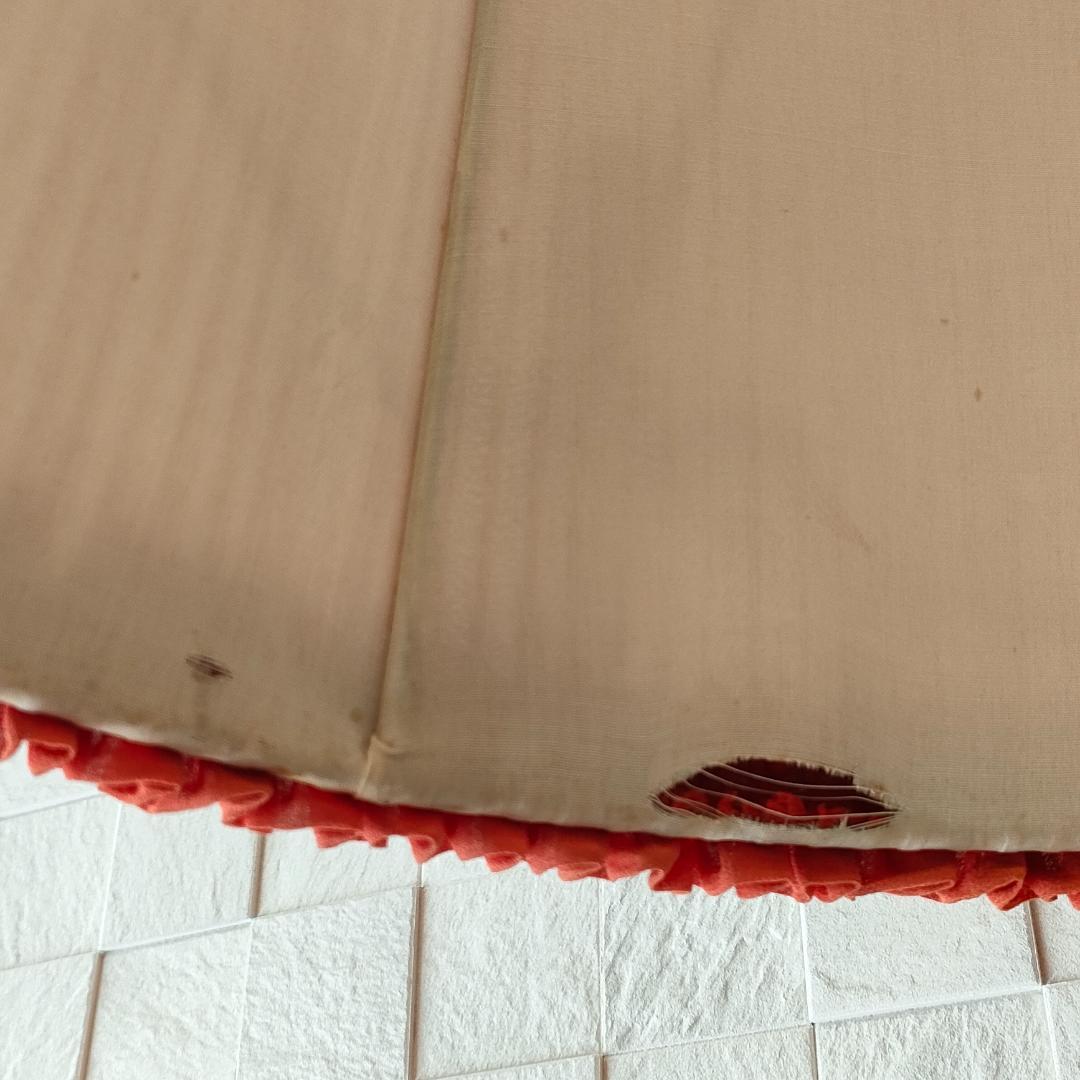 オールウッドベース　アンティーク　スタンドランプ　プリーツシェード