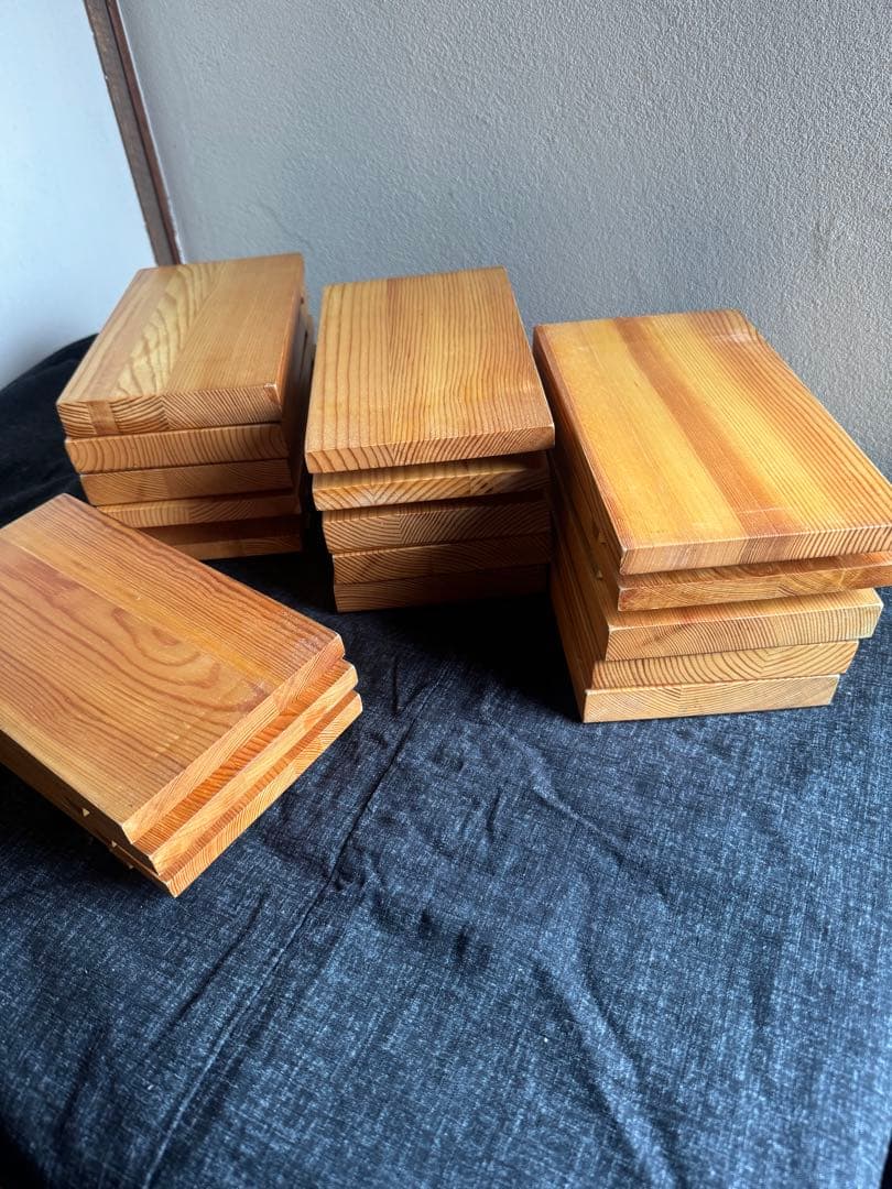 木製寿司プレート 創作盛台　粋　18枚セット