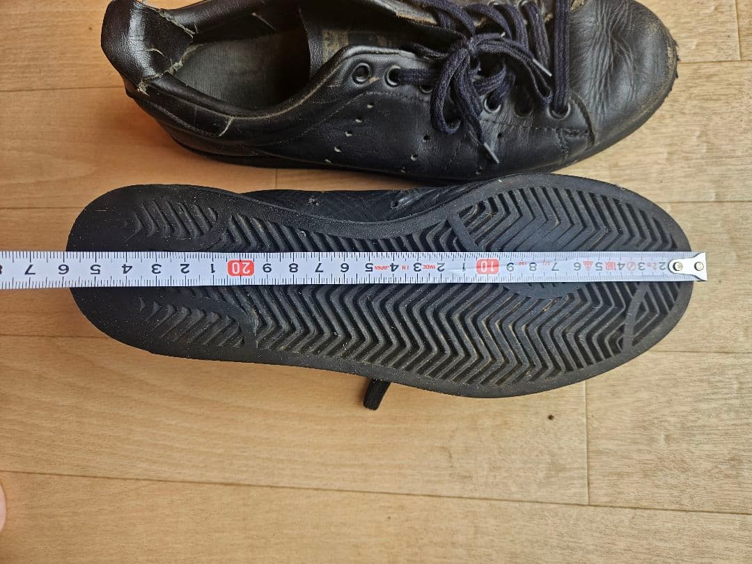 1982頃　希少　adidas official 黒 26センチ位