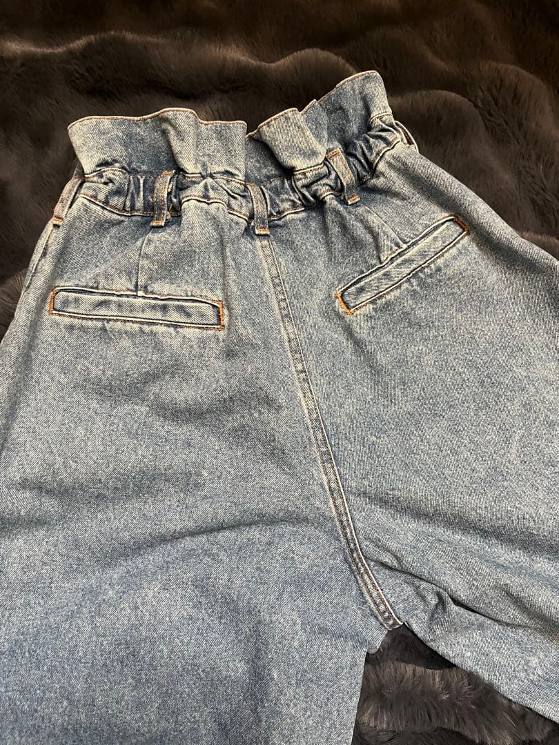 anuke アンヌーク　Waist Tuck Denim サイズ36ブルー