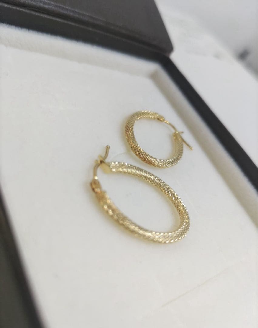 フープピアス　750 ITALY 18金