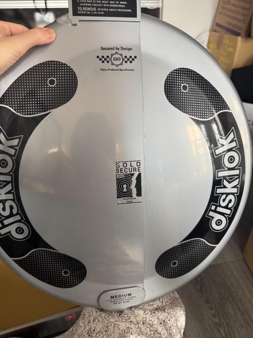 未使用 disklok Mサイズ 最強ハンドルロック ランドクルーザー盗難防止