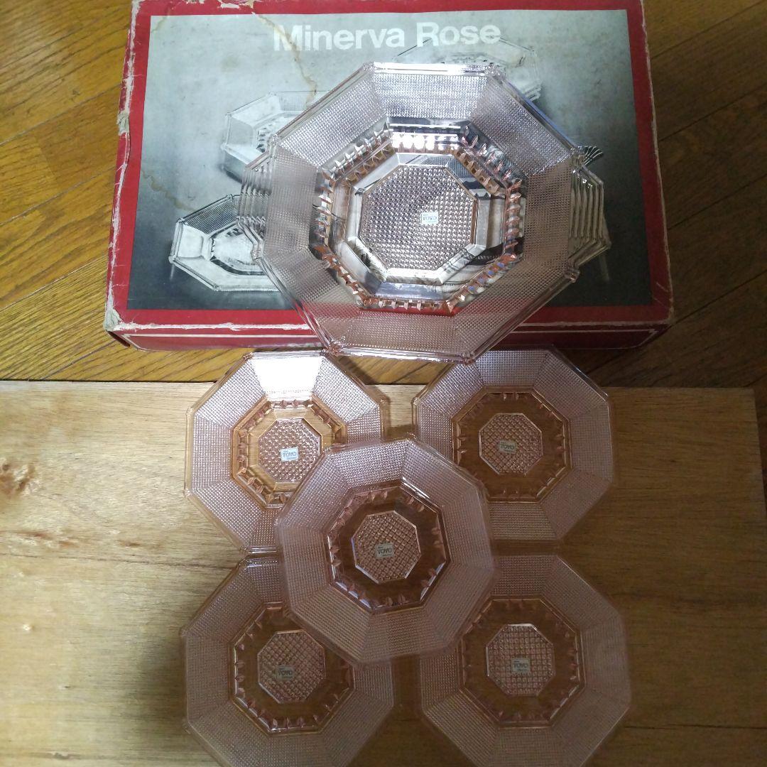 Minerva Rose 八角形皿 6枚セット