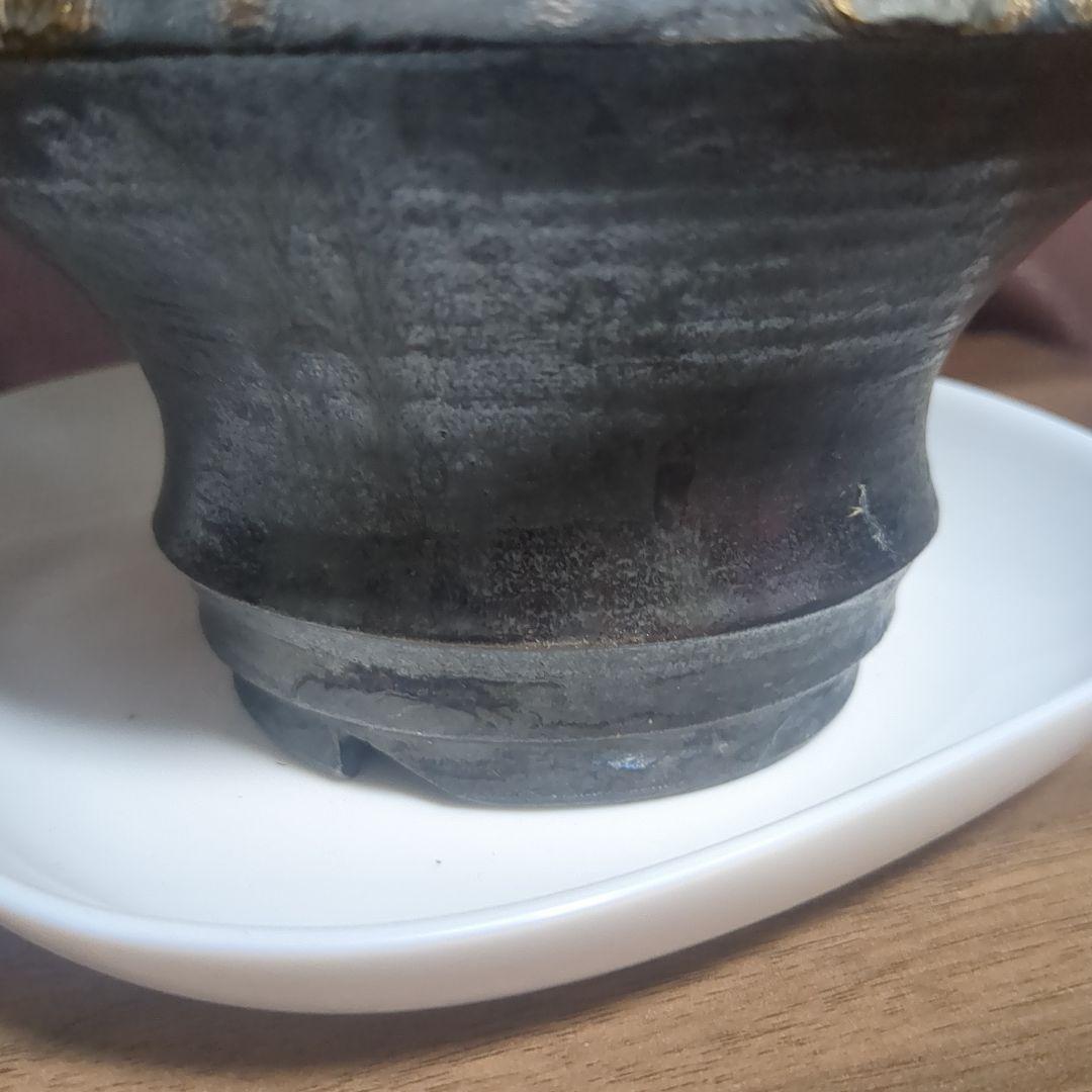 アガベ陶器鉢　植木鉢　比護作品　美品