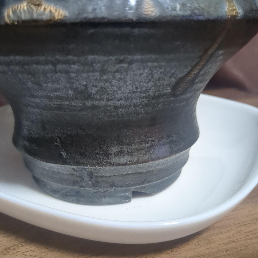 アガベ陶器鉢　植木鉢　比護作品　美品