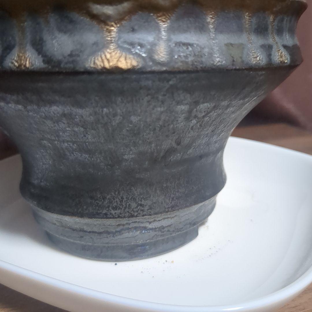 アガベ陶器鉢　植木鉢　比護作品　美品