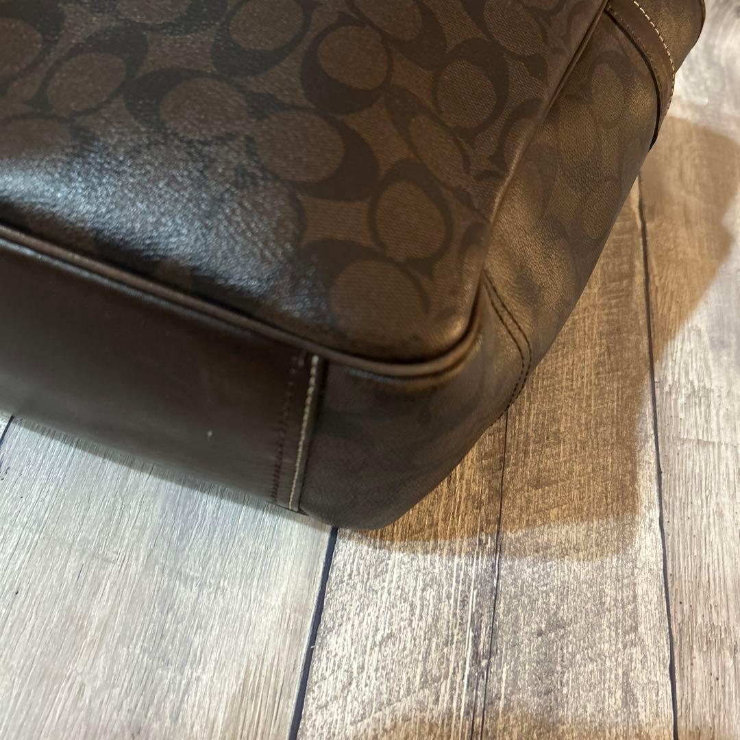 コーチ 70395 シグネチャー トートバッグ PVC COACH ブラウン