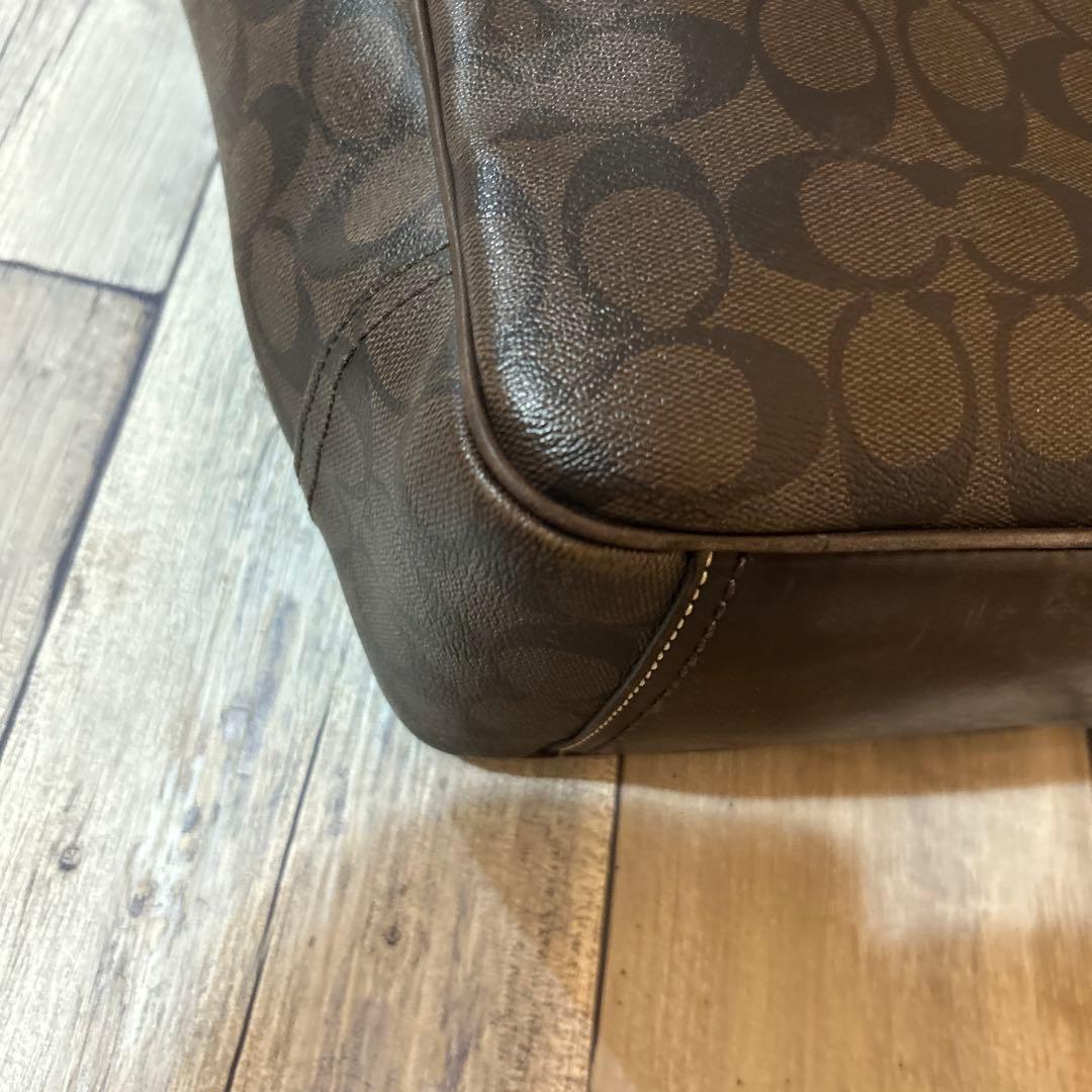 コーチ 70395 シグネチャー トートバッグ PVC COACH ブラウン