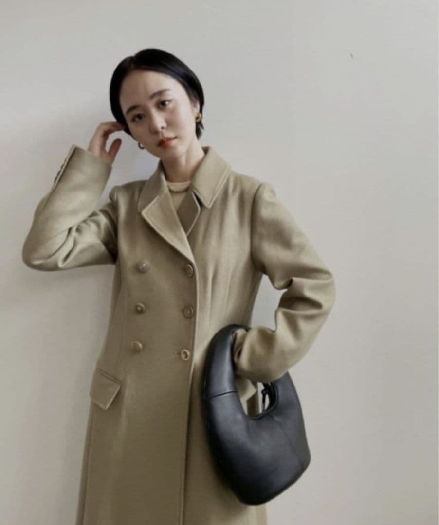 Ameri　WAIST SHAPE ASSORT BUTTON COAT