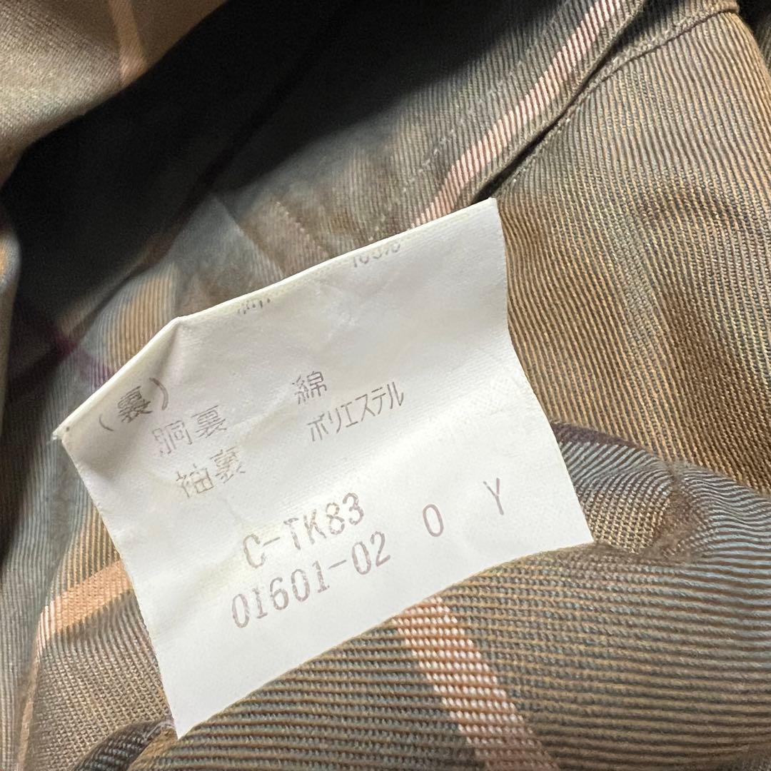 80s burberrys（バーバリー）ステンカラーコート/カーキ