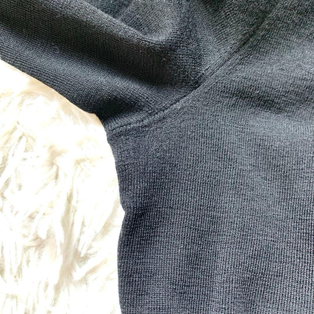 高級感✨FOXEY グレースウールニット タートルネック セーター 黒 40