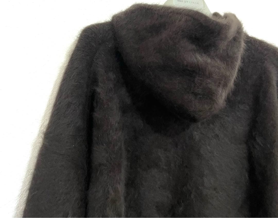 AP STUDIO 2024AW フォックスカシミヤフーディ― 美品　ブラウン