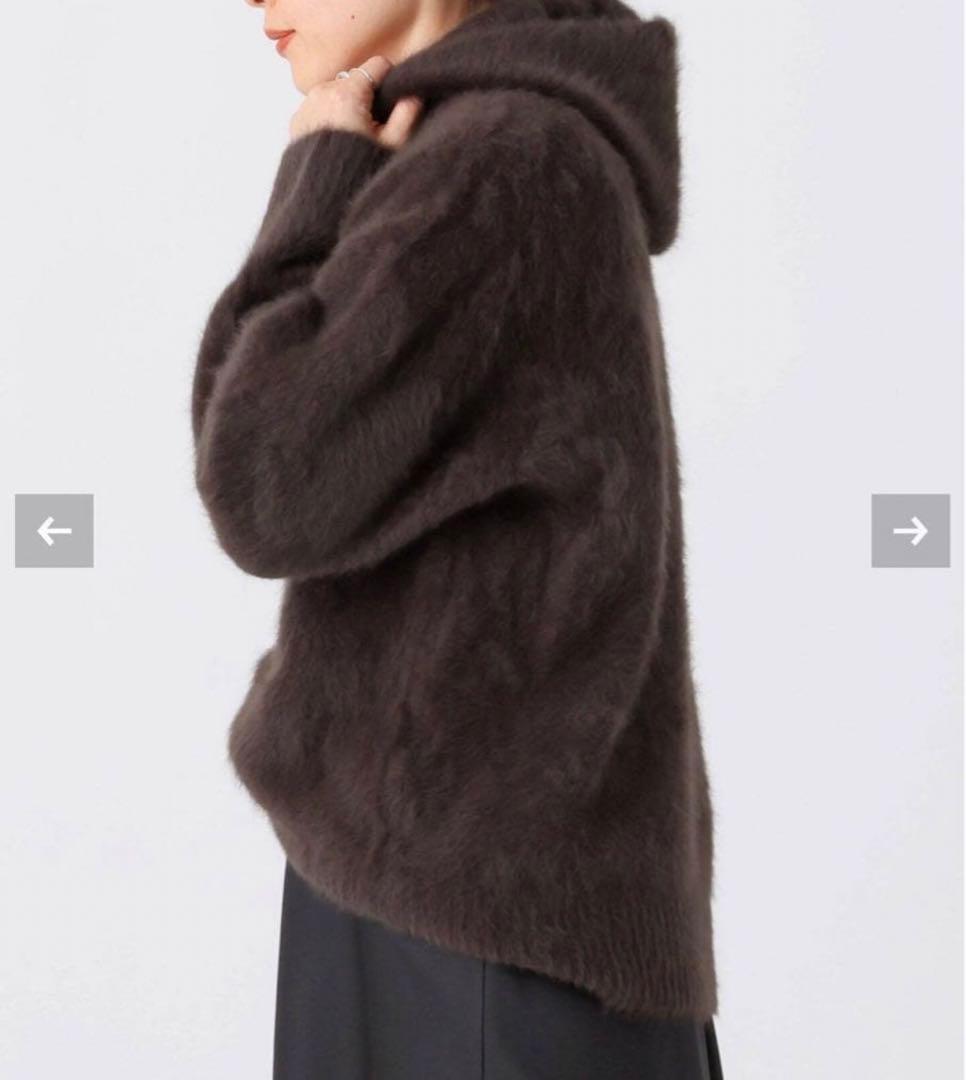 AP STUDIO 2024AW フォックスカシミヤフーディ― 美品　ブラウン