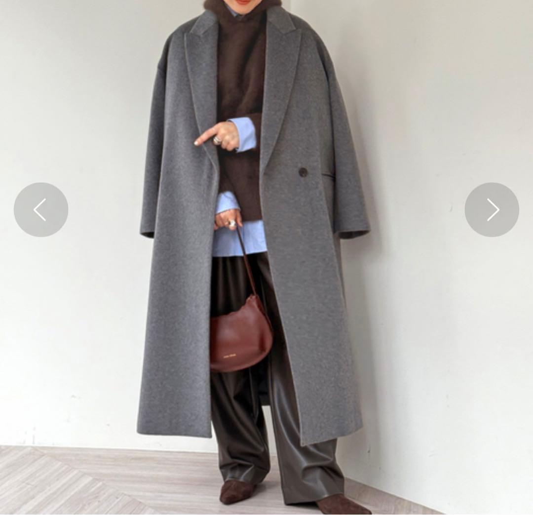 AP STUDIO 2024AW フォックスカシミヤフーディ― 美品　ブラウン