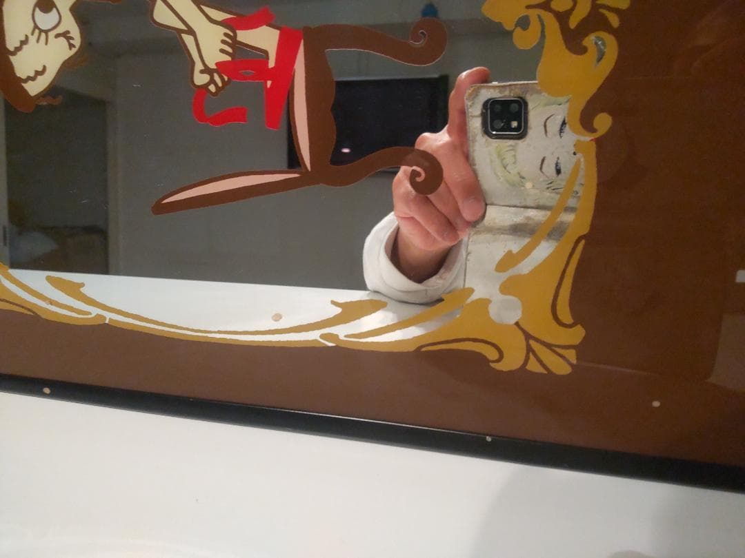 昭和★日本製★美少女 Lemon Village レモンビレッジ パブミラー 鏡