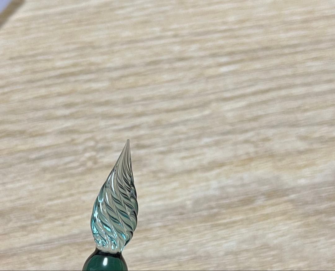 pentonote オリジナル ガラスペン しのぶの翠色。