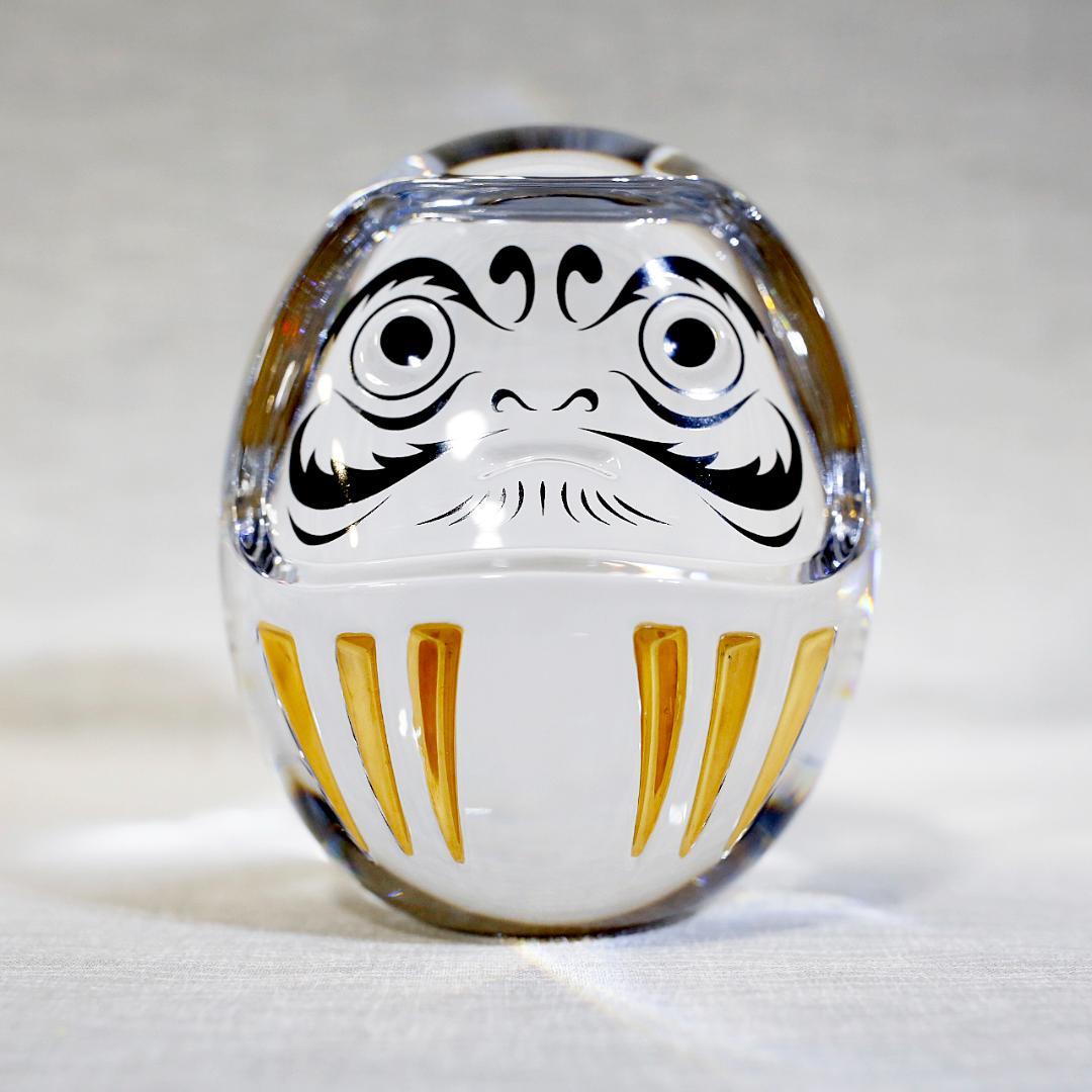 【美品 送料込み】バカラ だるま 達磨 ダルマ 置物 クリスタル