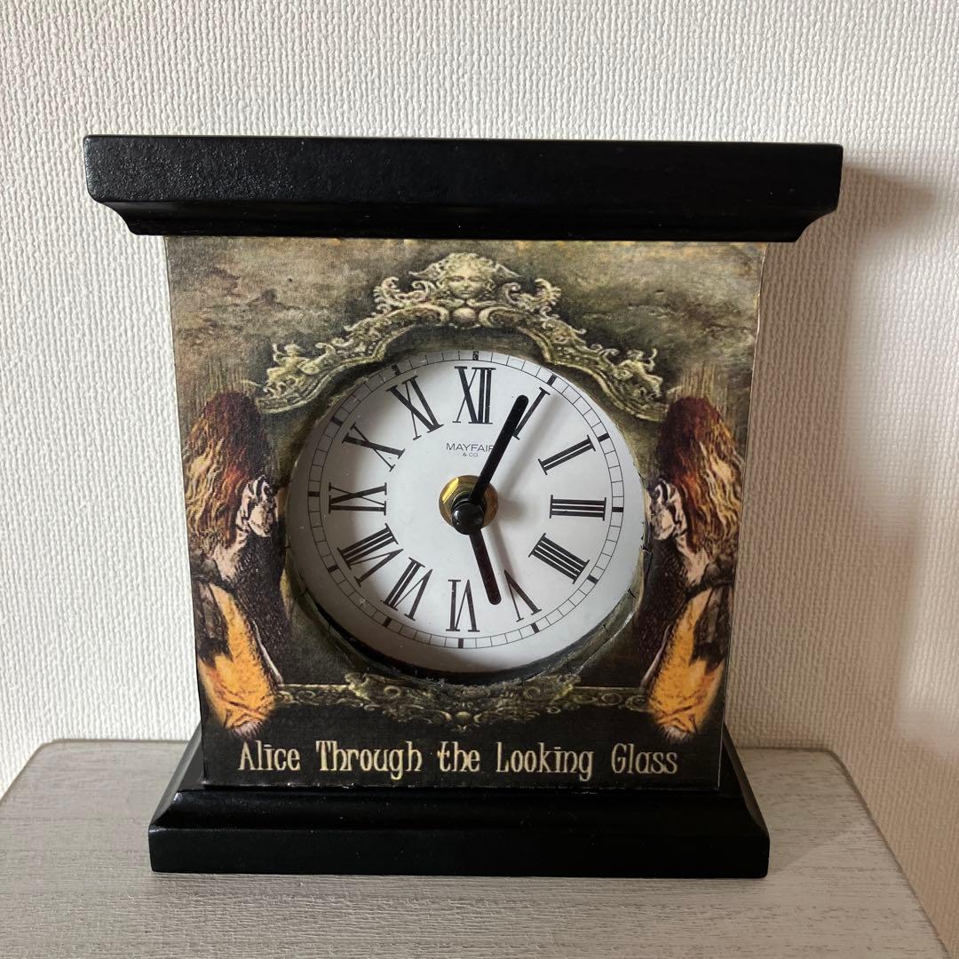 不思議の国のアリス　置き時計　ハルモニア　鏡の国　ルイス　キャロル　ディズニー