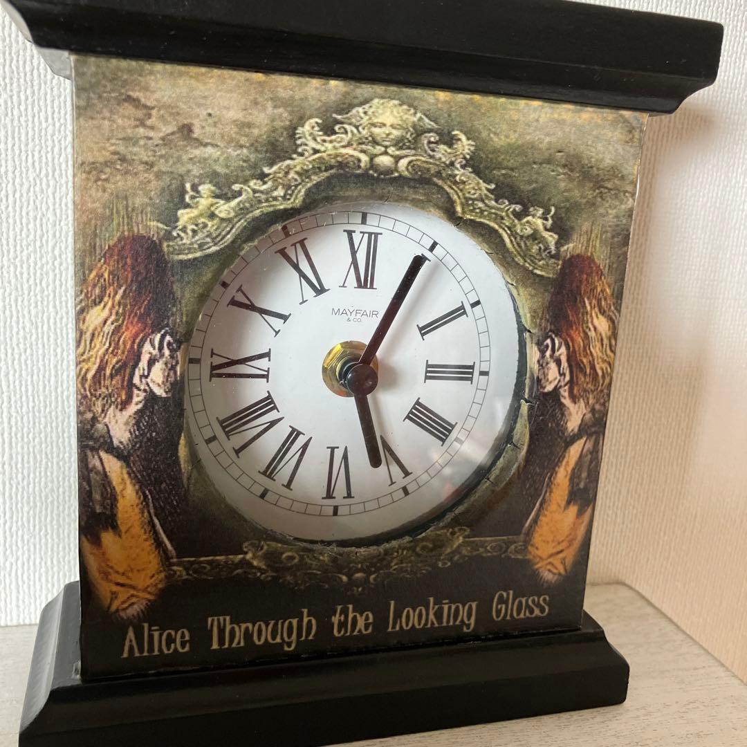 不思議の国のアリス　置き時計　ハルモニア　鏡の国　ルイス　キャロル　ディズニー