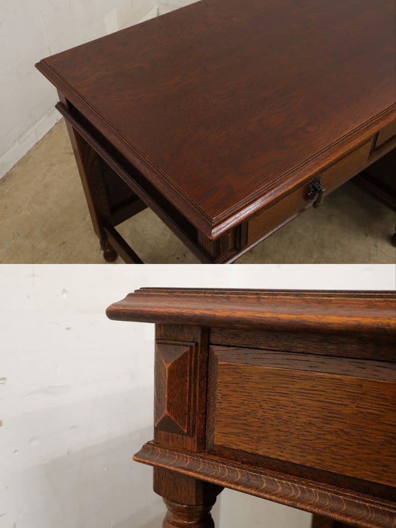 高級 三越家具【ブルージュ】デスク・書斎机・オーク材・ＩDC大塚家具