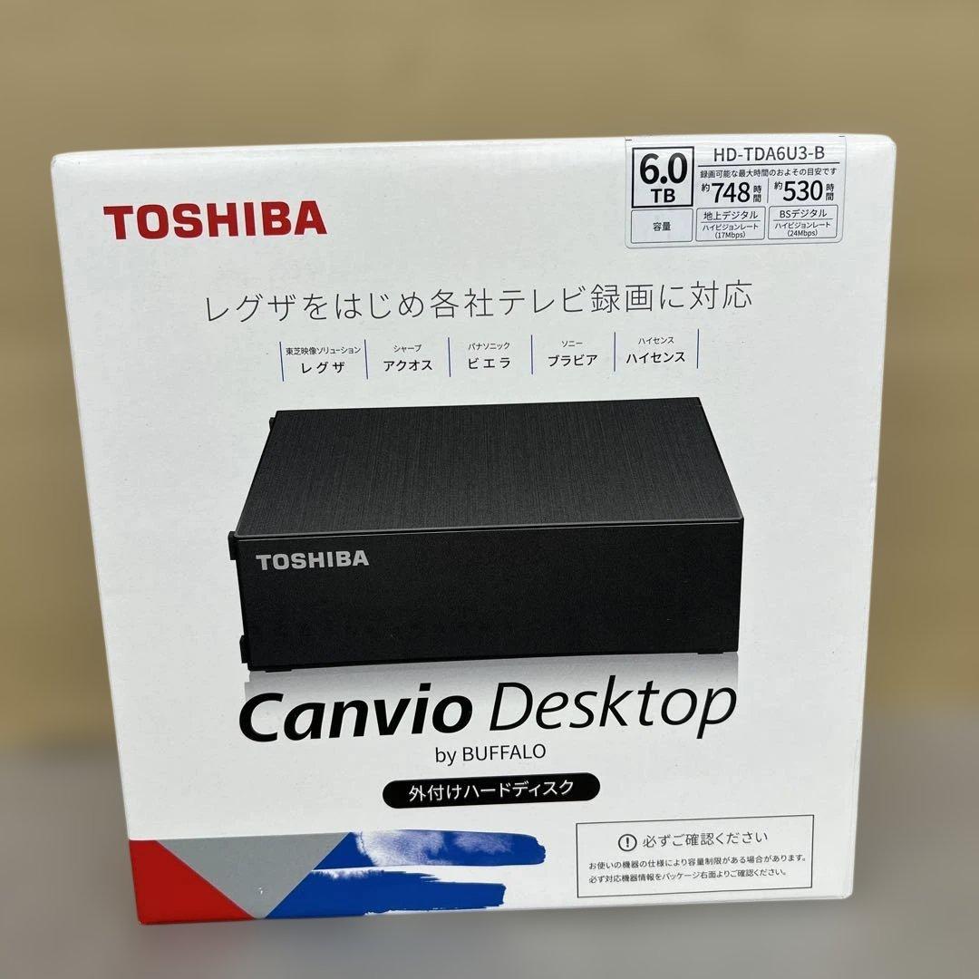 601427 バッファロー HD-TDA6U3-B 外付けHDD 6TB