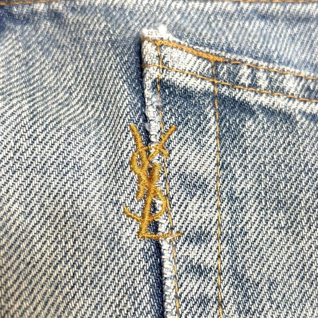 【美品】SAINT LAURENT　デニム　カサンドラ　刺繍　2021 28