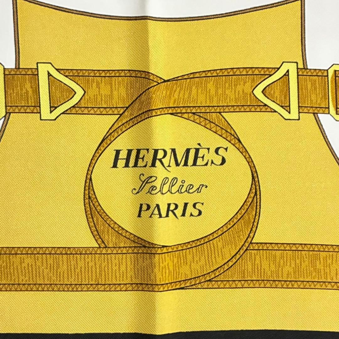 エルメス HERMES スカーフ カレ 90 Eperon D'OR 黄金の拍車