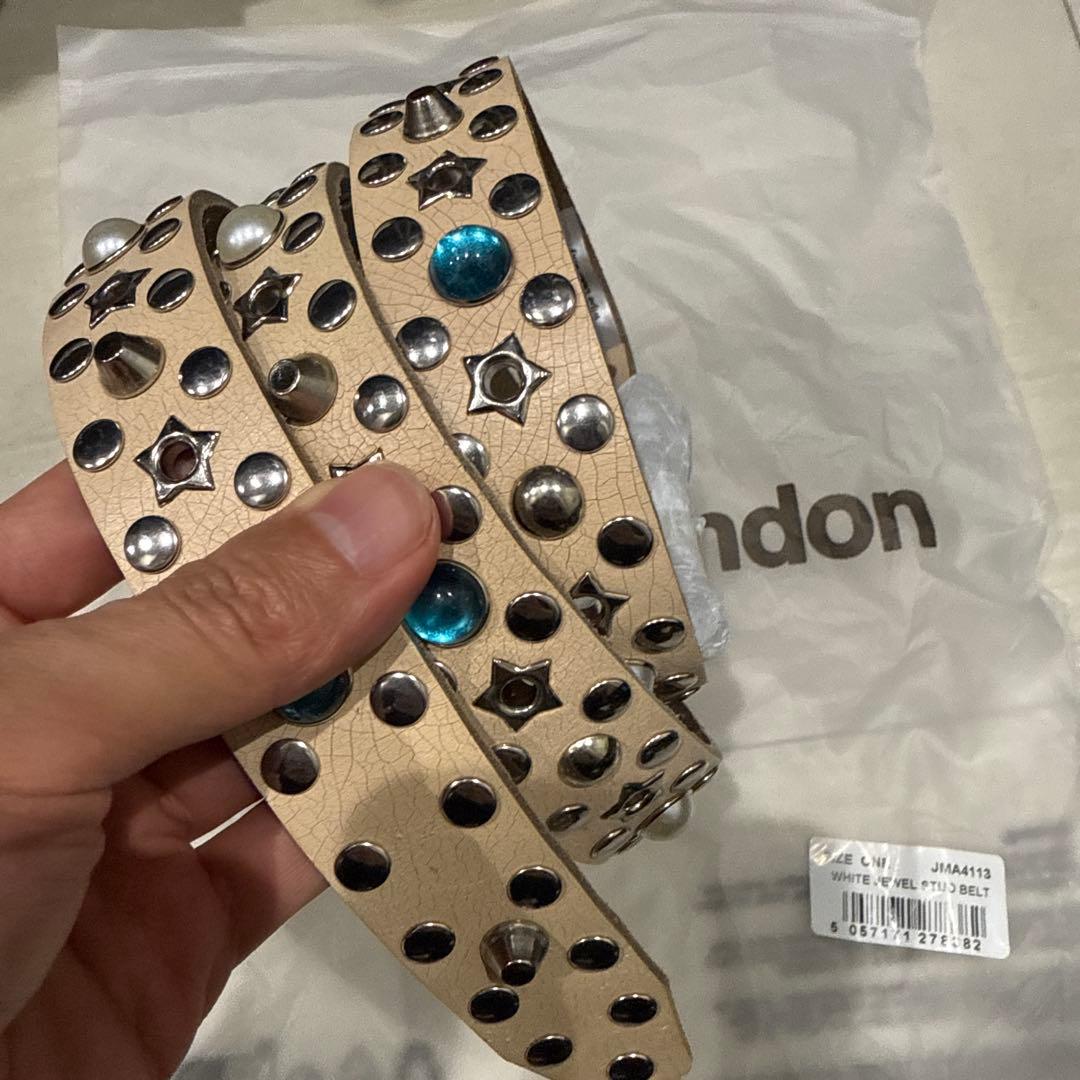 新品 JADED LONDON ホワイト ベルト JMA4113