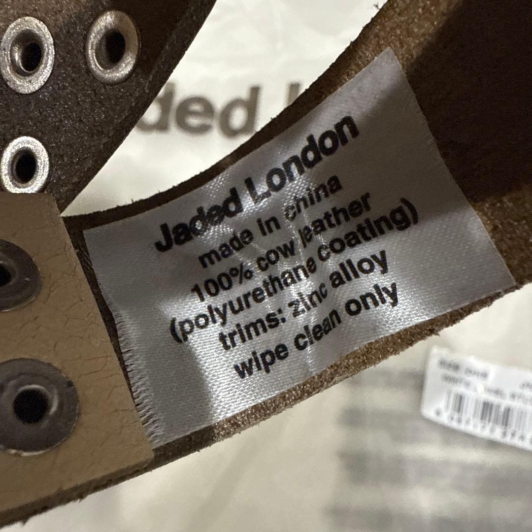 新品 JADED LONDON ホワイト ベルト JMA4113