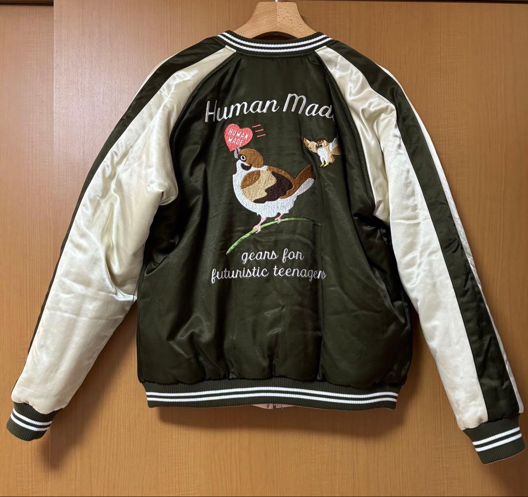 Human Made スカジャン オリーブ/ベージュ