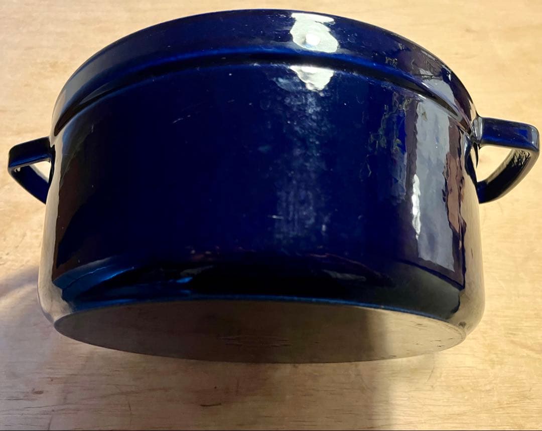 STAUB//ステンレススチール蒸し器付き両手鍋//26cm//ブルー