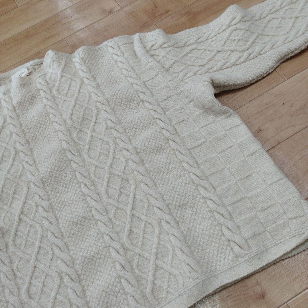 【37】45R コットンシェットランドの908 セーター　ナチュラル