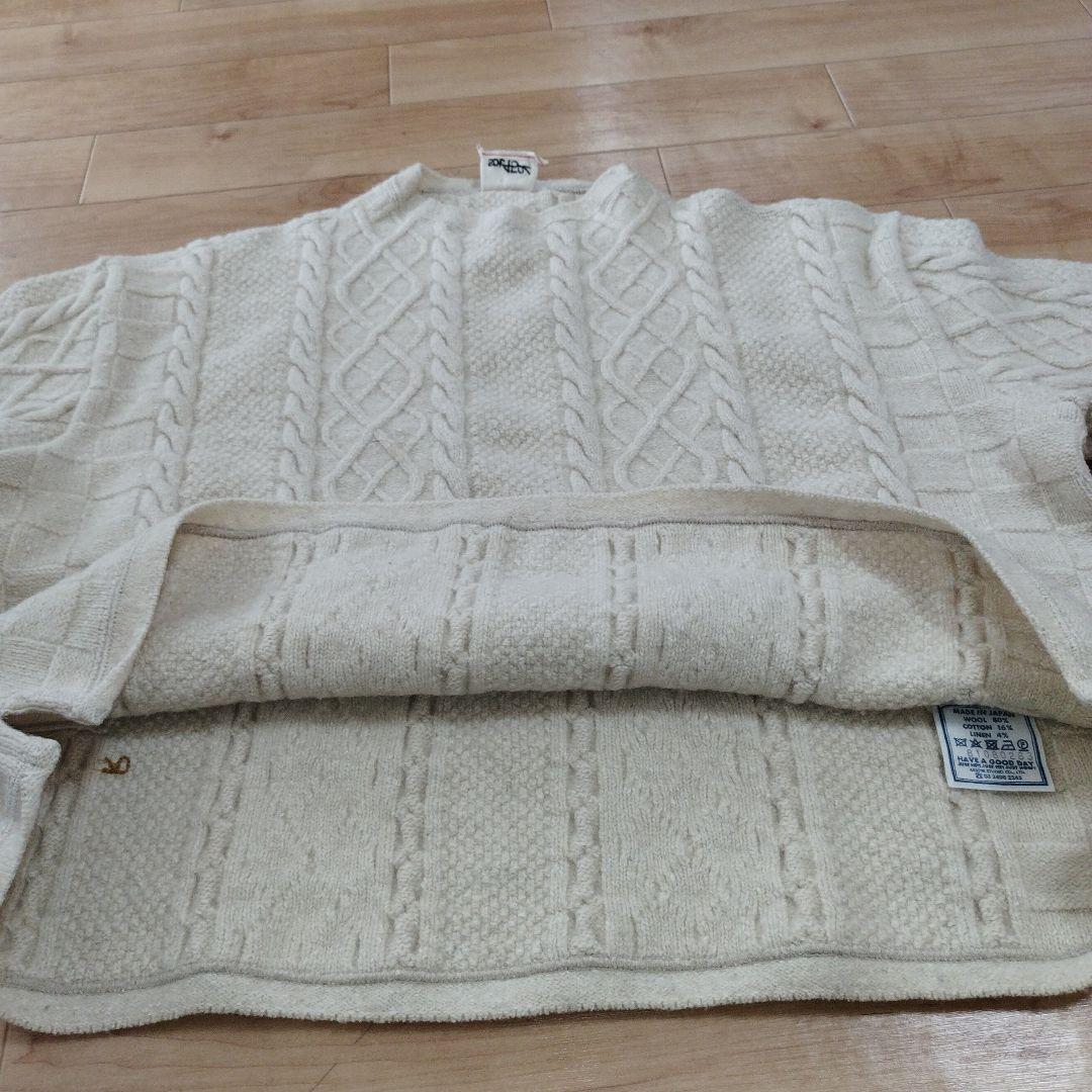 【37】45R コットンシェットランドの908 セーター　ナチュラル