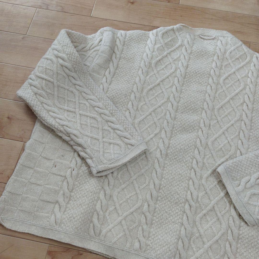 【37】45R コットンシェットランドの908 セーター　ナチュラル