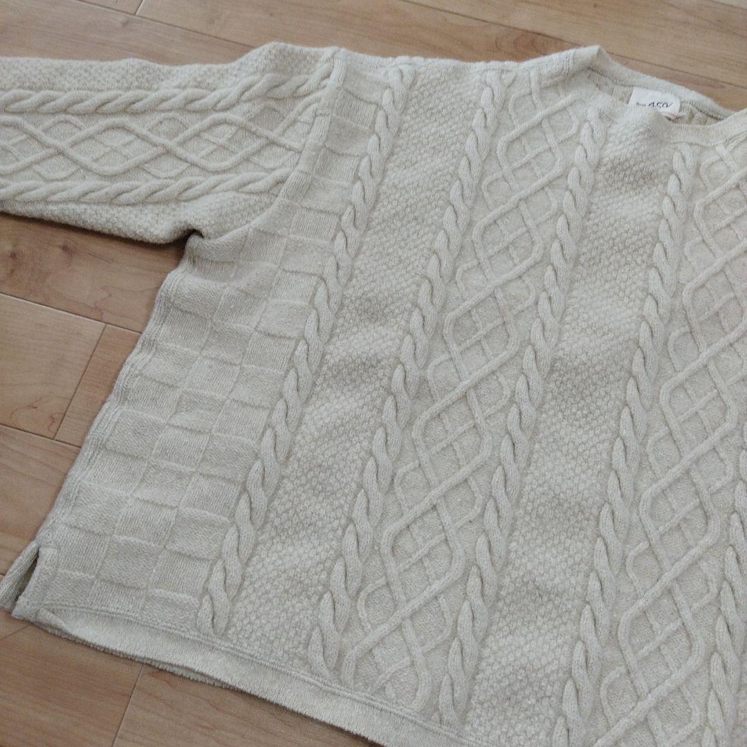 【37】45R コットンシェットランドの908 セーター　ナチュラル